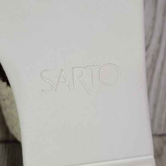 Franco Sarto Cappy Platform Slide Sandals Leather Snakeprint Womens Size 11 NEW - Picture 9 of 14